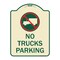 Signmission No Truck No Truck Parking WithHeavy-Gauge Aluminum Architectural Sign, 24" x 18", TG-1824-23560 A-DES-TG-1824-23560 - alternate 1